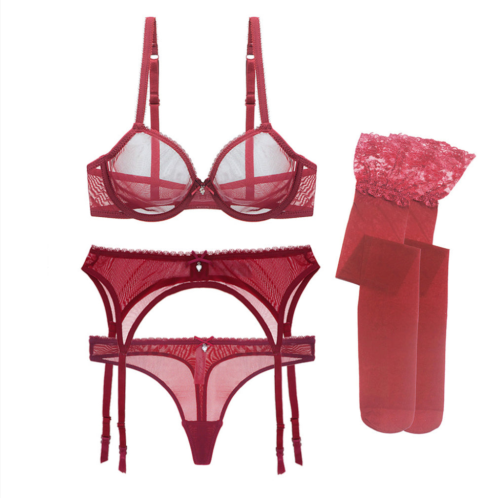 Soft Lace Suspender Duo Set